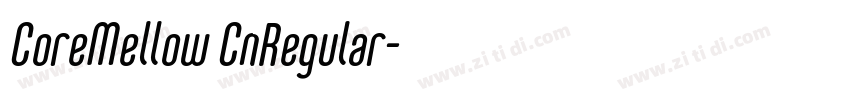 CoreMellow CnRegular字体转换